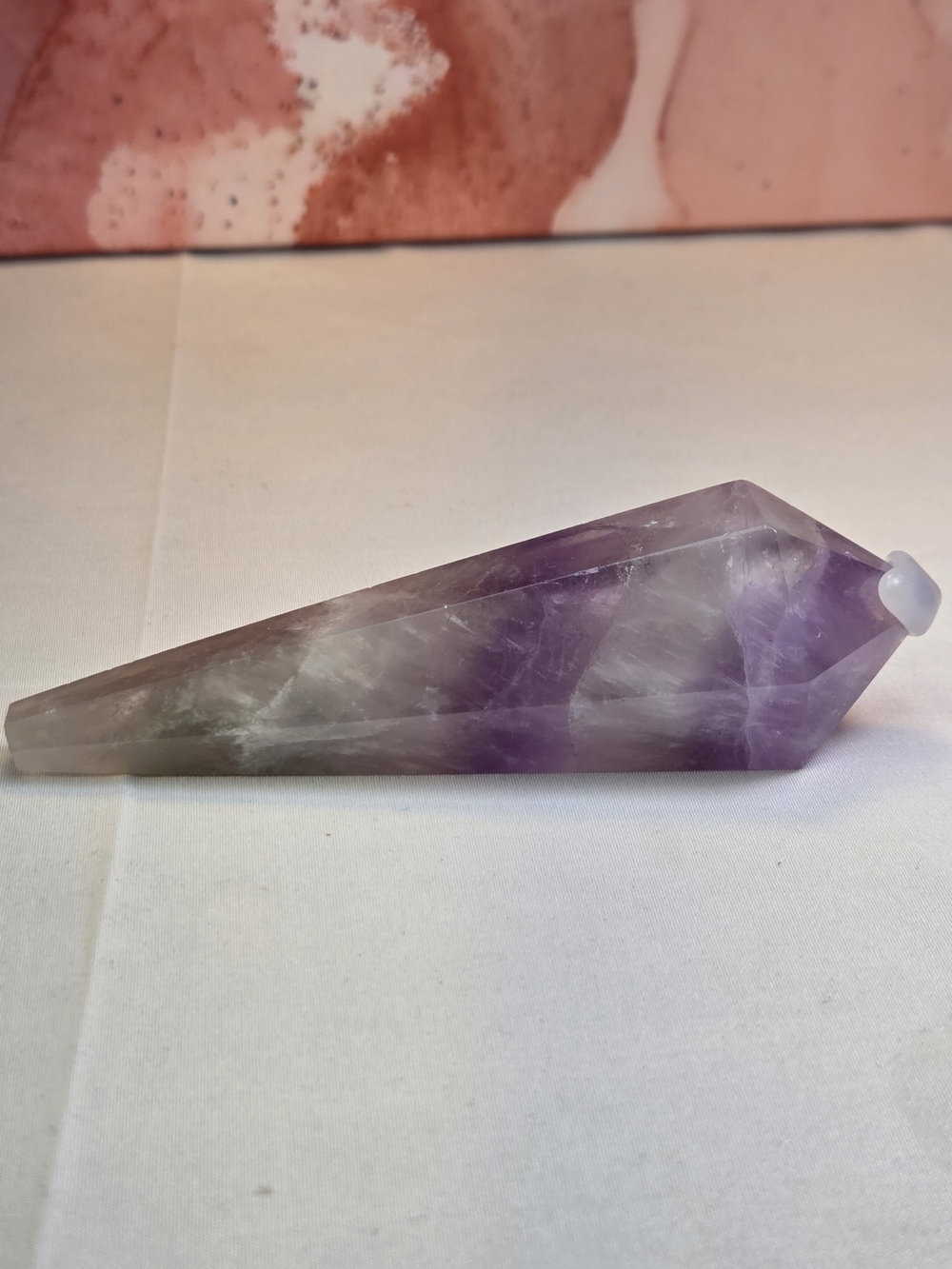 Amethyst Crystal Point Home Accent - Purple Gem Décor
